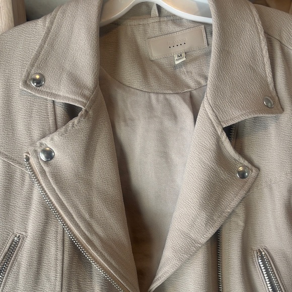 Blank NYC Medium Women's Beige Biker Jacket - Picture 4 of 4